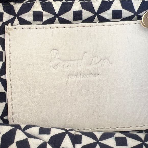 Boden All Leather White, Black and Yellow Women's Shoulder Bag - Picture 4 of 5